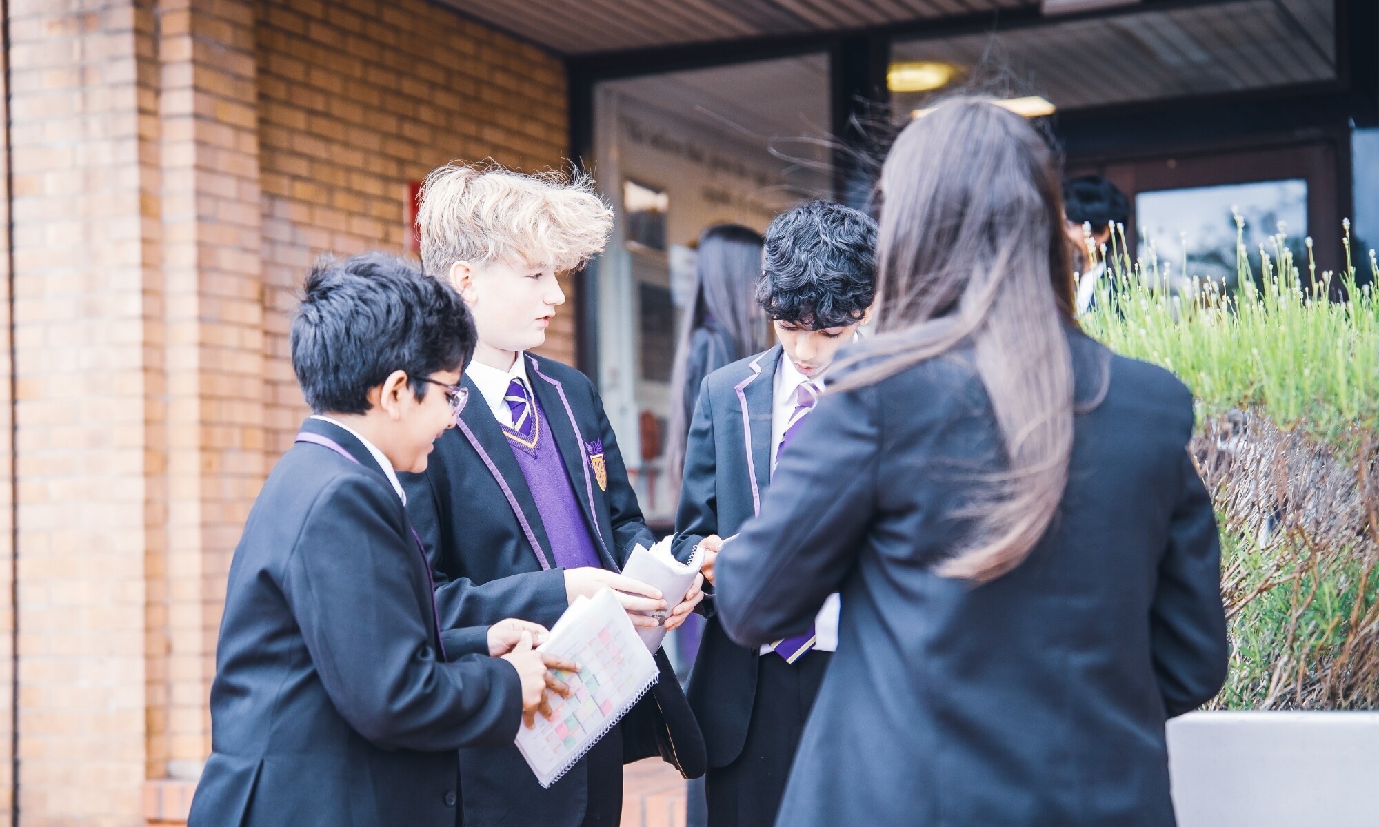 Students chatting